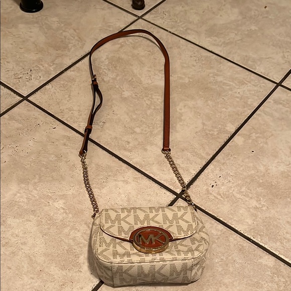 Michael Kors Beige Canvas Crossbody Bag main image 1